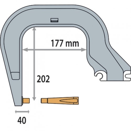 Rameno k pneumatickým bodovacím klieštím typ C8 - izolované