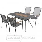 MWH Masao 4+ sestava nábytku z tahokovu (4x stoh. židle Masao, 1x stůl Tavio 160) gallery main image