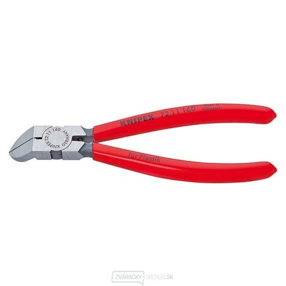 KNIPEX kliešte štípacie bočné 160mm plasty 7211160