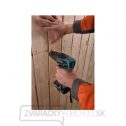 Aku vŕtací skrutkovač s príklepom EXTOL Industrial 18V Li-ion, 4 pólový motor, 2000mAh náhled