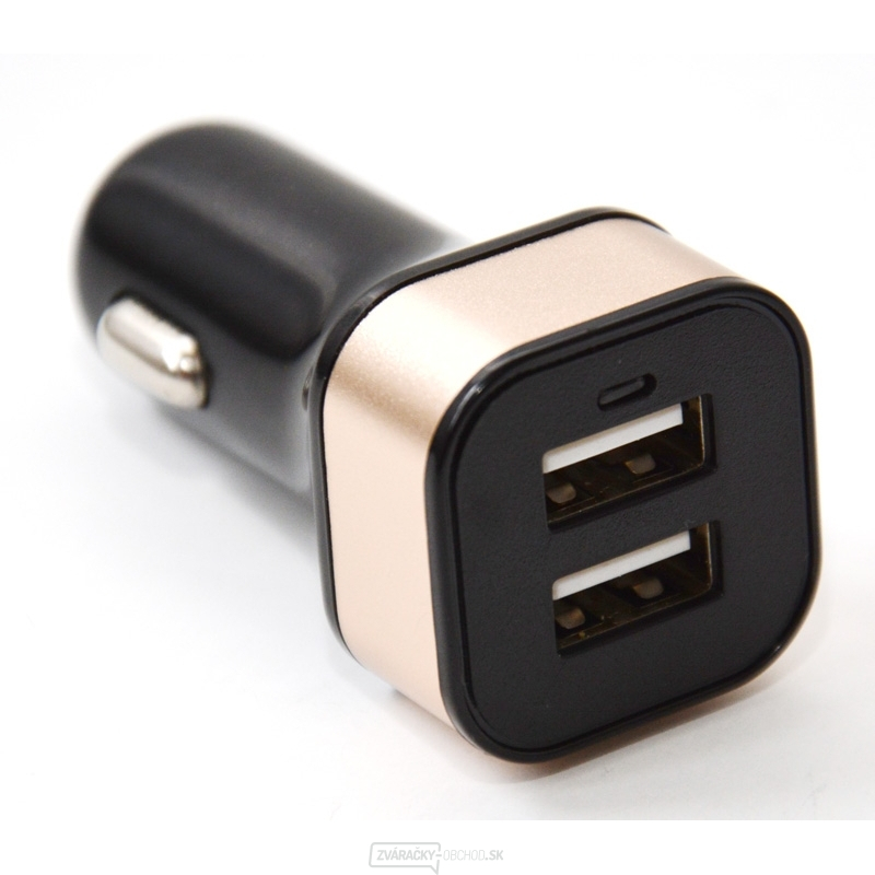 Nabíjačka do auta HC-C04 2 × USB, čierna