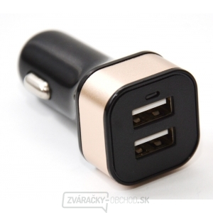 Nabíjačka do auta HC-C04 2 × USB, čierna gallery main image
