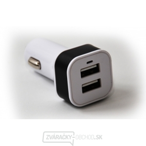 Nabíjačka do auta HC-C04 2 × USB, biela gallery main image