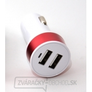 Nabíjačka do auta HC-C27 2 × USB, biela gallery main image