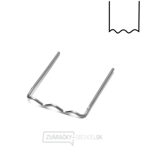 PU6 - sada 100 ks sponky tvaru U z nerezové oceli, Ø 0,6 mm PU6 - sada 100 ks sponky tvaru U z nerezové oceli, Ø 0,6 mm gallery main image