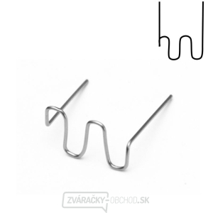 PW6 - sada 100 ks spôn W-tvarované nehrdzavejúcej ocele, Ø 0.6 mm PW6 - sada 100 ks spôn W-tvarované nehrdzavejúcej ocele, Ø 0.6 mm gallery main image