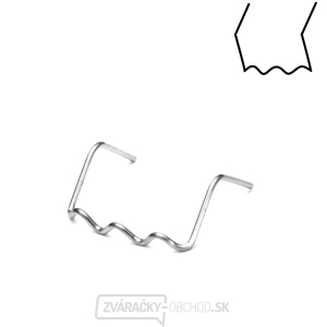 PU6L - sada 100 ks sponky tvaru zahnutého U z nerezovej ocele, Ø 0,6 mm PU6L - sada 100 ks sponky tvaru zahnutého U z nerezovej ocele, Ø 0,6 mm gallery main image