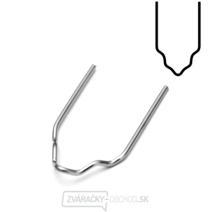 PV8 - sada 100 ks sponky tvare V z nerezovej ocele, Ø 0,8 mm PV8 - sada 100 ks sponky tvare V z nerezovej ocele, Ø 0,8 mm gallery main image