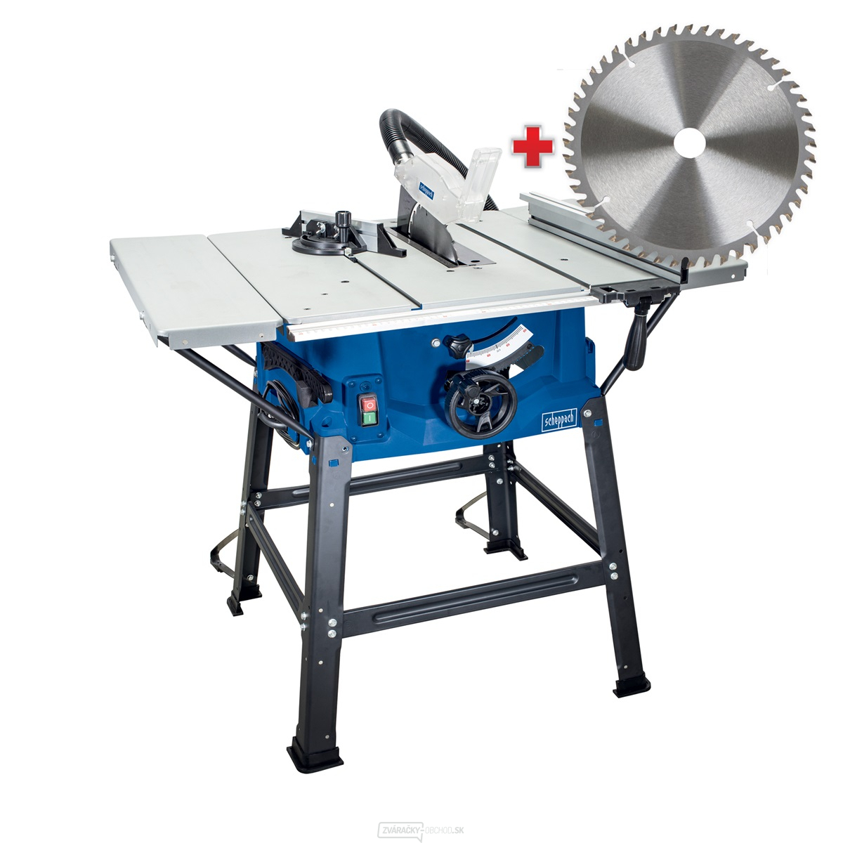Stolová píla Scheppach HS 100 S + kotúč pre jemné rezy 48Z