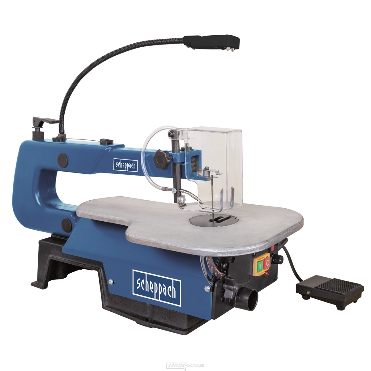 Scheppach DECO-XL lupienková píla s nožným ovládačom