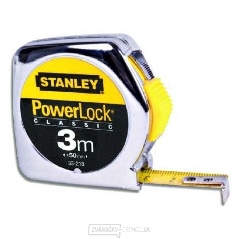 Zvinovací meter Powelock 3m s kovovým pouzdrem Stanley