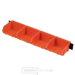 Plastový zásobník 4 ks + lišta Plastový zásobník 4 ks + lišta gallery main image