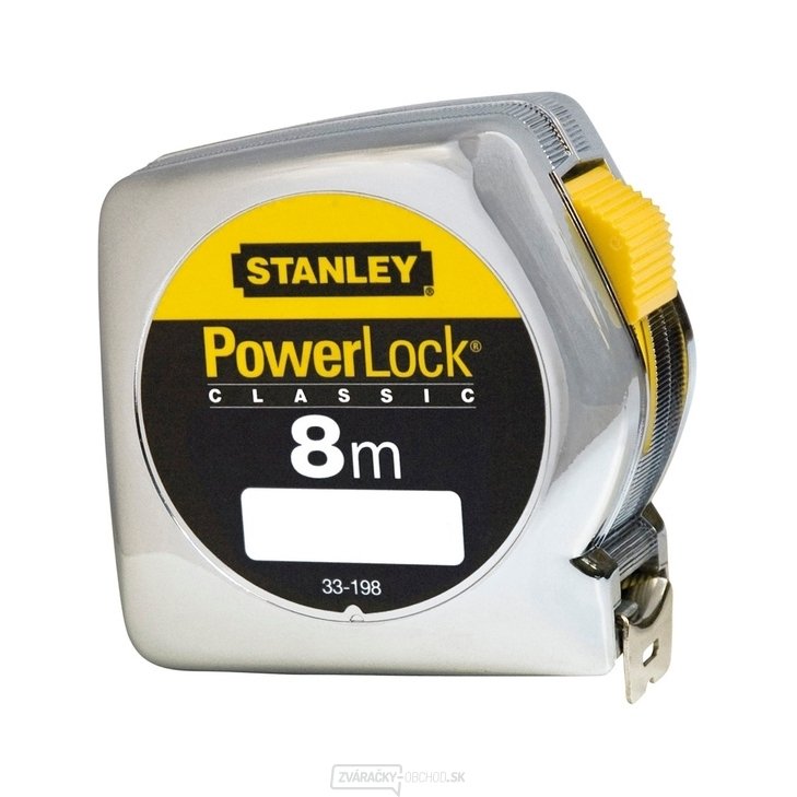 Zvinovací meter Powerlock 8m x 25mm s plastovým ABS pouzdrem