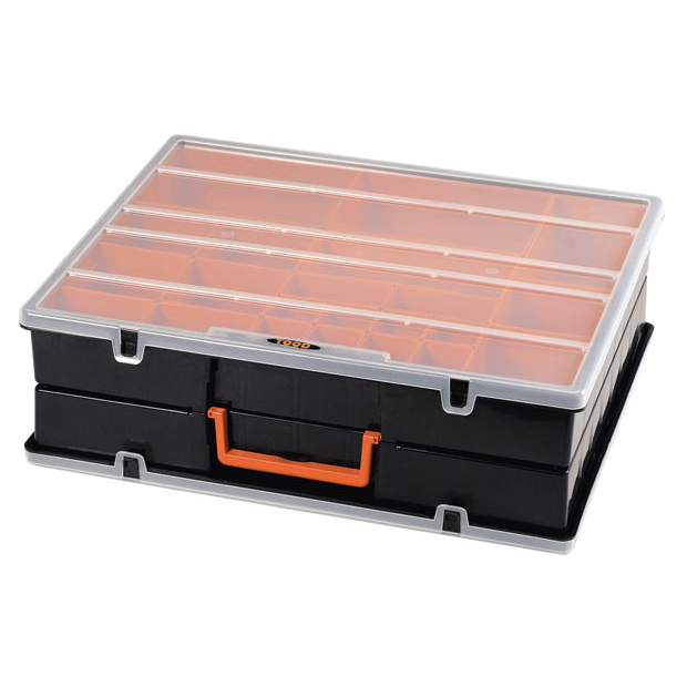 E-shop TOOD Plastový organizér 420x350x125mm obojstranný - 44 pozícií TO744