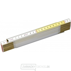 Drevený skladací meter žlto-bielý 2m Stanley Drevený skladací meter žlto-bielý 2m Stanley gallery main image