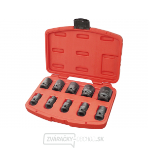 Hlavice nástrčné rázové, sada 10ks, 1/2 Hlavice nástrčné rázové, sada 10ks, 1/2
