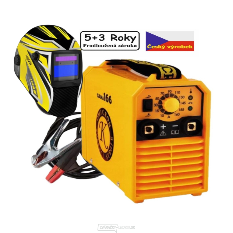 Zvárací invertor GAMA 166 SET - káble 16/3m + kukla