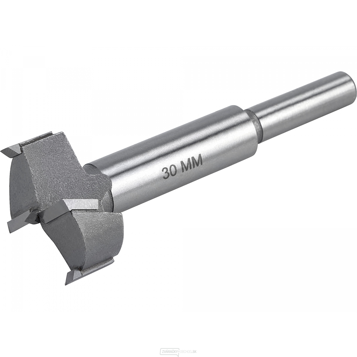 Fréza čelní-sukovník do dreva s SK plátky, priemer 30mm, stopka 8mm