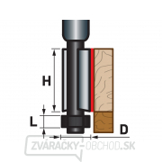 Fréza orezávacie do dreva, D12,7xH25, stopka 8mm Náhľad