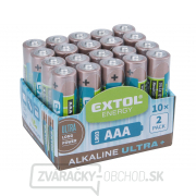 Batérie alkalické ULTRA +, 1,5V AAA (LR03) - 20 ks Náhľad
