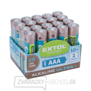 Batérie alkalické ULTRA +, 1,5V AAA (LR03) - 20 ks gallery main image