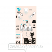 Zásuvka diaľkovo ovládané 3ks, základná sada s ovládačom, dosah 30m Náhľad