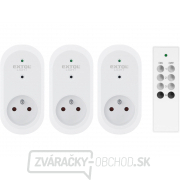 Zásuvka diaľkovo ovládané 3ks, základná sada s ovládačom, dosah 30m Zásuvka diaľkovo ovládané 3ks, základná sada s ovládačom, dosah 30m gallery main image