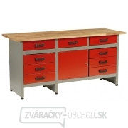 MARS - pracovný stôl 9x zásuvka, 1x dvierka - 1710x610x800mm gallery main image