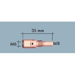 Mezikus MB 25 M8/M6 35 mm dlouhý