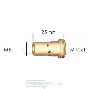 Mezikus BINZEL M6/M10x1 25mm pro vodou chlazené hořáky