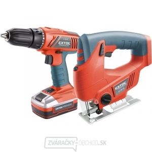 Vrtací šroubovák aku, 18V Li-ion + zdarma pila přímočará 18V Vrtací šroubovák aku, 18V Li-ion + zdarma pila přímočará 18V gallery main image