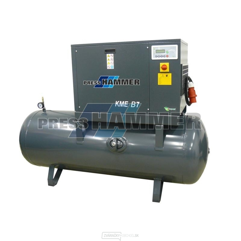 Skrutkový kompresor KME B5 - 13bar + vzdušník 500l
