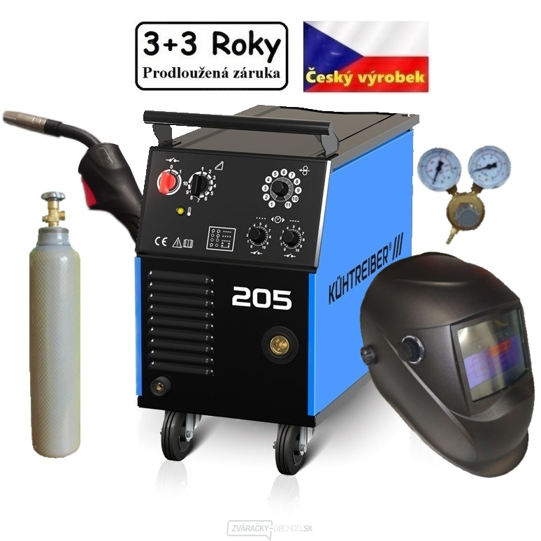 KIT 205 Standard 4kladka + horák + kukla + ventil + Plná fľaša CO2 plná