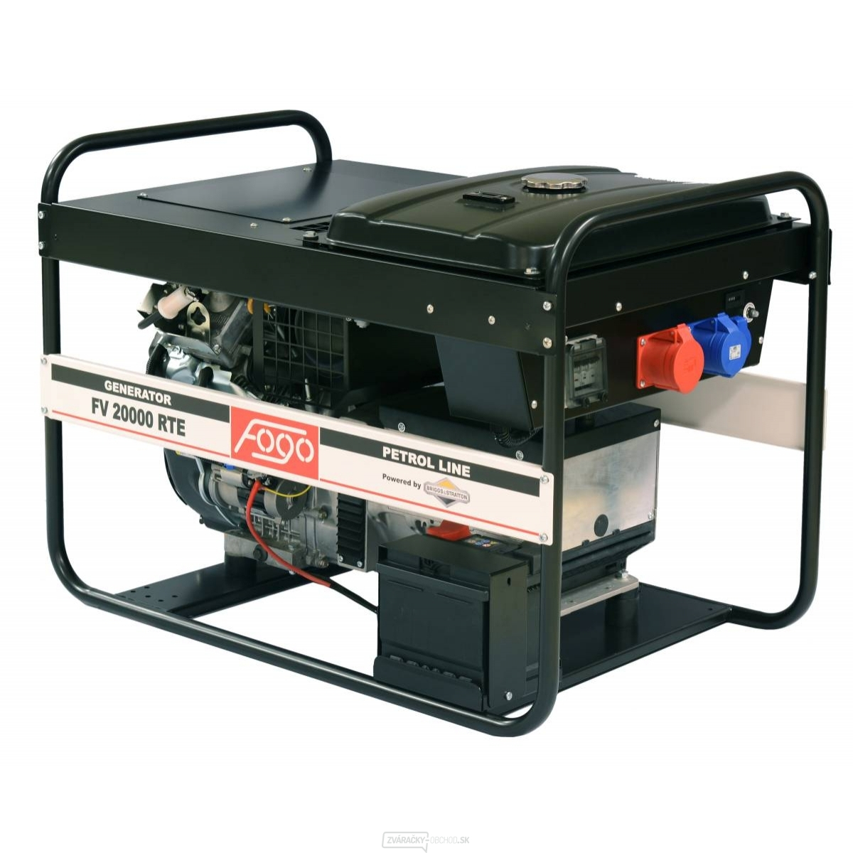 Elektrocentrála FV20000 TRE s DVR, väčšou palivovou nádržou a el. štartérom