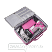 Aku vŕtací skrutkovač, ružový, 12V Li-ion, 1300mAh - sada v taške náhled