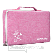 Aku vŕtací skrutkovač, ružový, 12V Li-ion, 1300mAh - sada v taške náhled