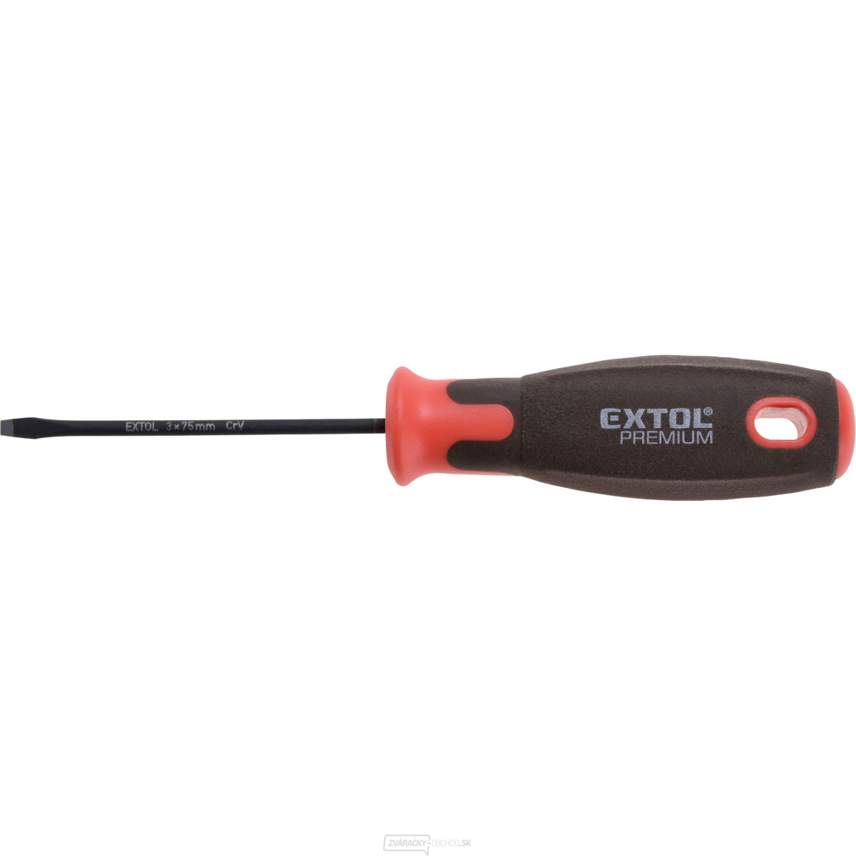 Skrutkovač plochý SUPERGRIP, (-) 3x75mm, CrV