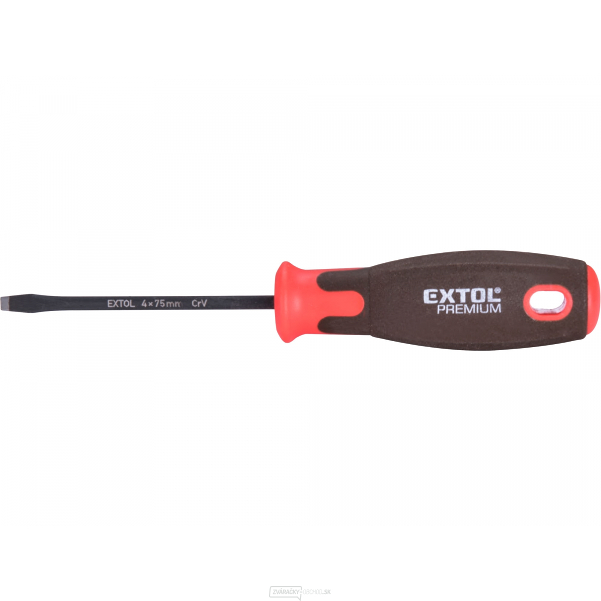 Skrutkovač plochý SUPERGRIP, (-) 4x75mm, CrV