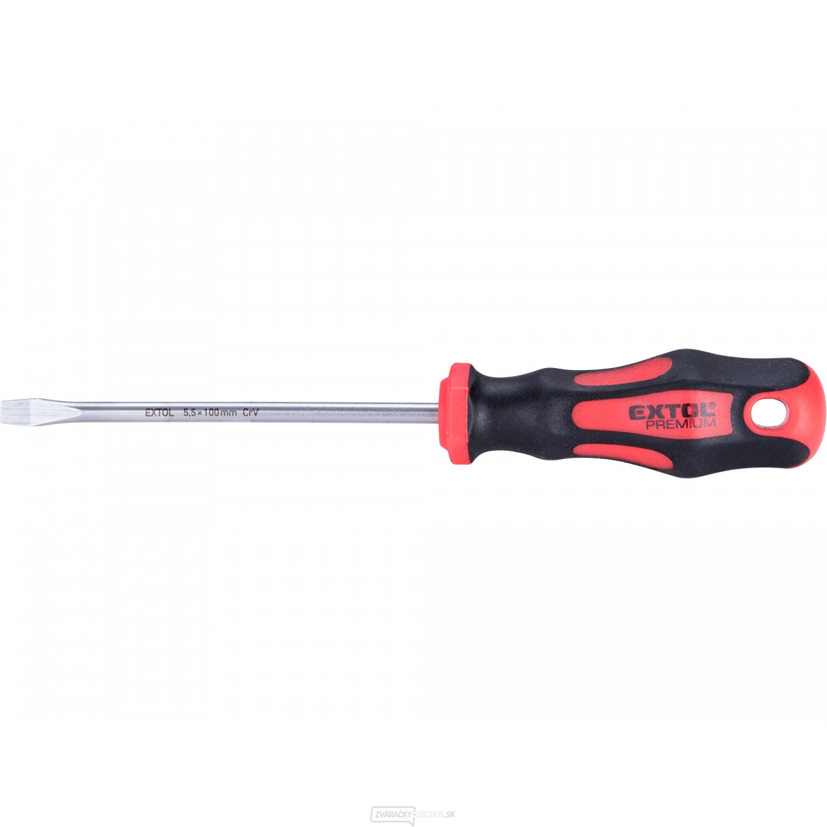 Skrutkovač plochý, (-) 5,5x100mm, CrV