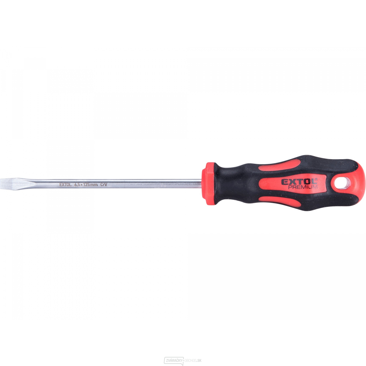 Skrutkovač plochý, (-) 6,5x125mm, CrV