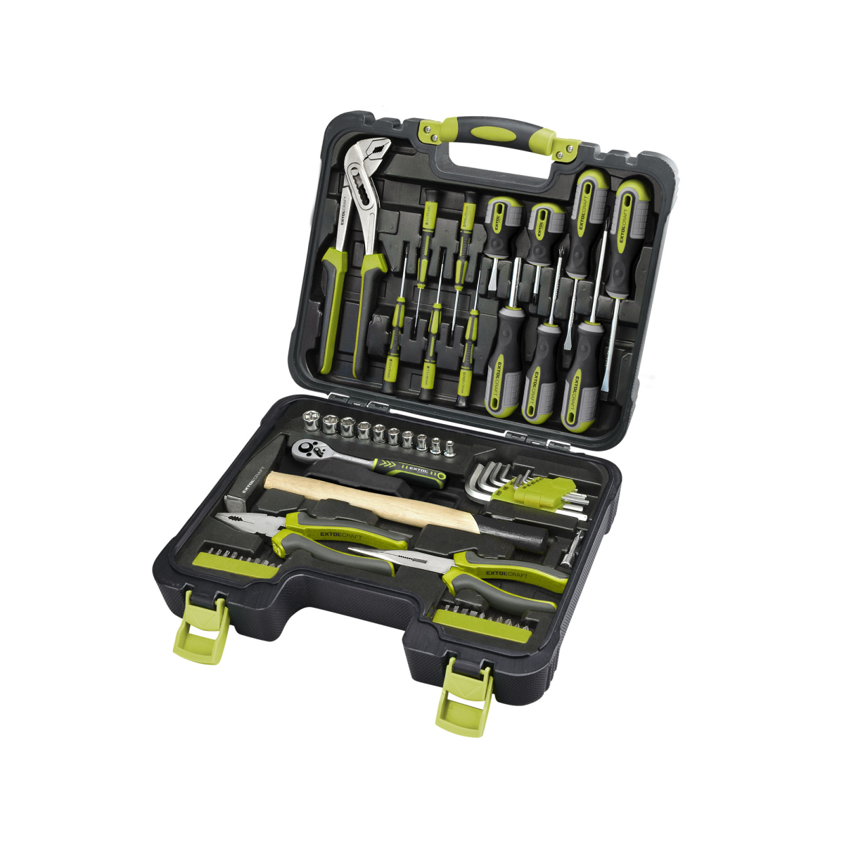 EXTOL CRAFT Sada 57ks náradia, CrV, 1/4" 6599