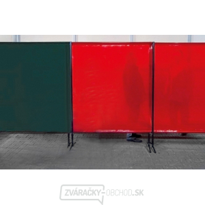 TransEco ochranná zástěna 2050 V, červená 2050 × 1870 mm TransEco ochranná zástěna 2050 V, červená 2050 × 1870 mm gallery main image