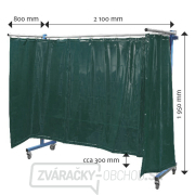 TransFlex ochranná zástena, tmavo zelená 3700 × 1950 mm Náhľad