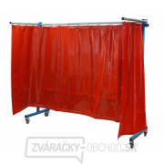 TransFlex ochranná zástěna, červená 3700 × 1950 mm gallery main image