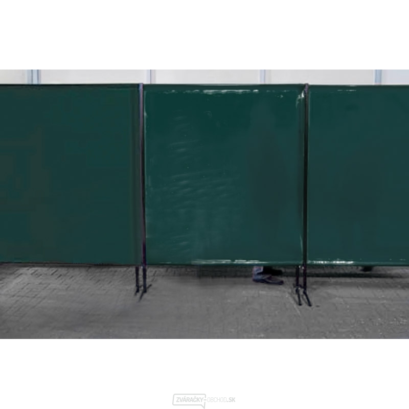 TransEco ochranná zástěna 1450 V, tmavě zelená 1450 × 1870 mm