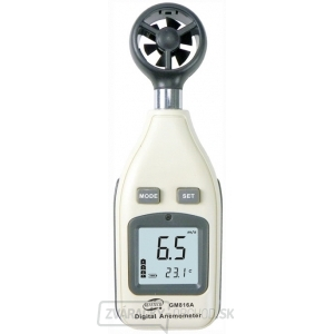 Digitálny anemometer / merač rýchlosti prúdenia vzduchu a teplomer GM816A gallery main image