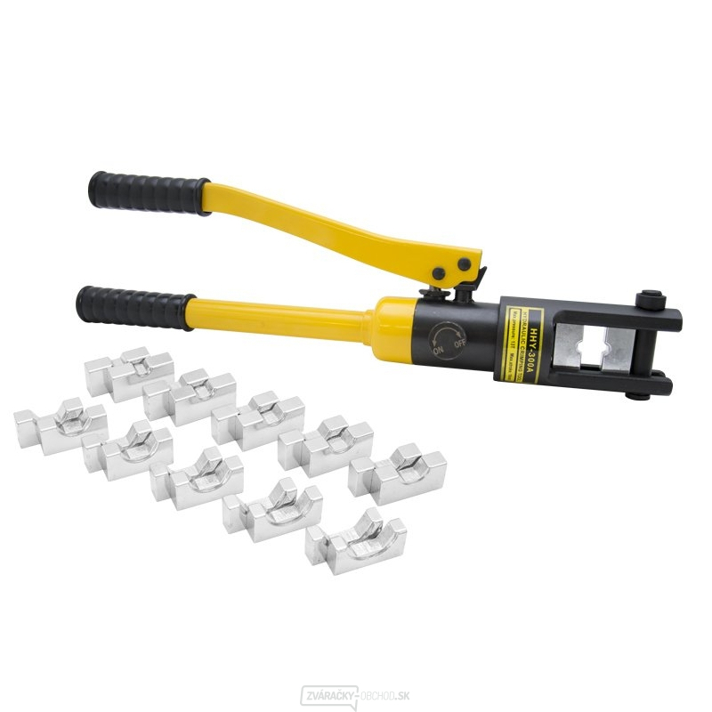 Pákové hydraulické krimpovacie kliešte pre rúrkové káblové oká a spojky HHY-300A