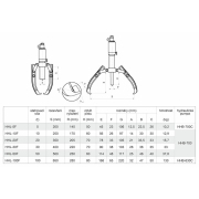 Dvoj- alebo trojramenný hydraulický sťahovák HHL-30F Náhľad