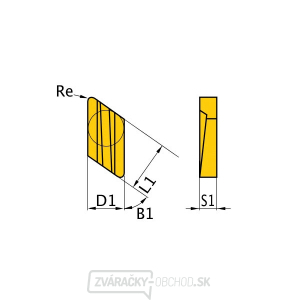 Břitové destičky K/55°, 5 ks Břitové destičky K/55°, 5 ks gallery main image