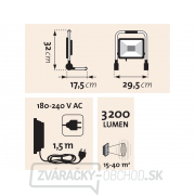 Reflektor LED, 3200lm, so stojanom náhled
